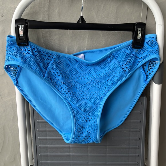 Freya Sundance Crochet Bikini Bottom Blue US M - Picture 2 of 7